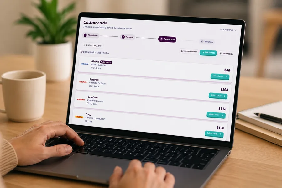 Plataforma de cotización Kroni Envíos