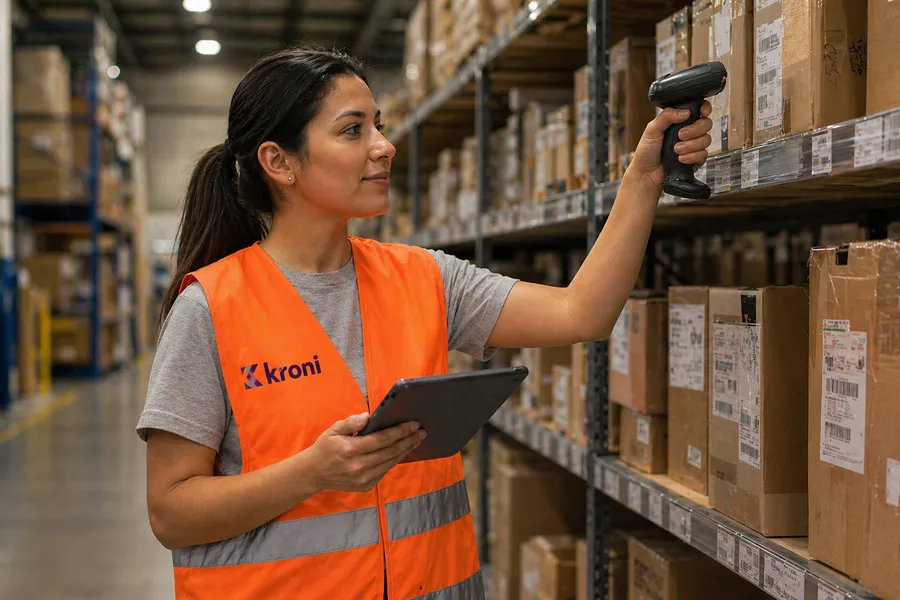 Operadora Kroni en bodega